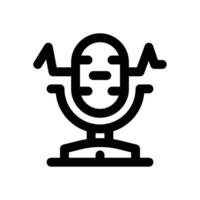 voice recorder line icon. Clean and minimalist icon for websites and mobile apps. vector