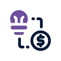 business dual tone icon. Sleek and modern icon for websites and mobile apps. vector