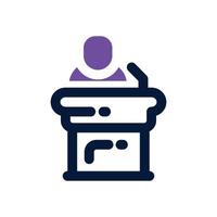 speech duotone icon. Sleek and modern icon for websites, mobile apps, marketing materials, and corporate design. Fully scalable and ready to use. vector