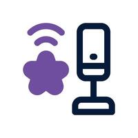 podcast rating dual tone icon. Sleek and modern icon for websites and mobile apps. vector