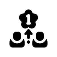competition glyph icon. Strong and solid icon for websites and mobile apps. vector