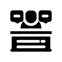 familiarize glyph icon. Strong and solid icon for websites, mobile interfaces, presentations, and visual branding. High quality and easy to edit. vector