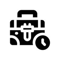 work experience glyph icon. Strong and solid icon for websites, mobile interfaces, presentations, and visual branding. High quality and easy to edit. vector
