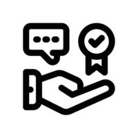 benefit line icon. Clean and minimalist icon for websites, mobile apps, presentations, and logos. Fully scalable and customizable for any project. vector