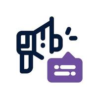 public relation duotone icon. Sleek and modern icon for websites, mobile apps, marketing materials, and corporate design. Fully scalable and ready to use. vector
