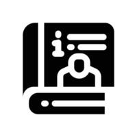 user guide glyph icon. Strong and solid icon for websites and mobile apps. vector