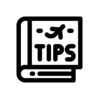 travel tips line icon. Clean and minimalist icon for websites and mobile apps. vector