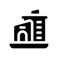 city glyph icon. Strong and solid icon for websites and mobile apps. vector