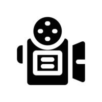 movie glyph icon. Strong and solid icon for websites and mobile apps. vector