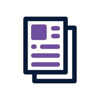 article duotone icon. Sleek and modern icon for websites, mobile apps, marketing materials, and corporate design. Fully scalable and ready to use. vector