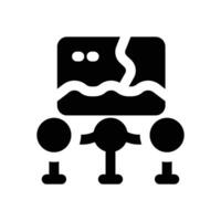 barrier glyph icon. Strong and solid icon for websites and mobile apps. vector