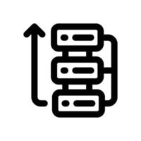 workflow line icon. Clean and minimalist icon for websites and mobile apps. vector