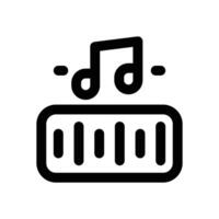 audio line icon. Clean and minimalist icon for websites and mobile apps. vector
