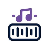 audio dual tone icon. Sleek and modern icon for websites and mobile apps. vector