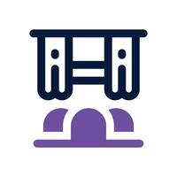 cinema dual tone icon. Sleek and modern icon for websites and mobile apps. vector