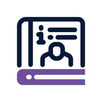 user guide dual tone icon. Sleek and modern icon for websites and mobile apps. vector