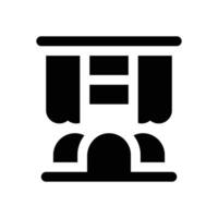 cinema glyph icon. Strong and solid icon for websites and mobile apps. vector
