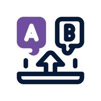 selection dual tone icon. Sleek and modern icon for websites and mobile apps. vector
