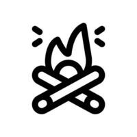 bonfire line icon. Clean and minimalist icon for websites and mobile apps. vector