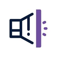 sound dual tone icon. Sleek and modern icon for websites and mobile apps. vector
