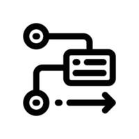 project plan line icon. Clean and minimalist icon for websites and mobile apps. vector