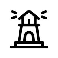 lighthouse line icon. Clean and minimalist icon for websites, mobile apps, presentations, and logos. Fully scalable and customizable for any project. vector