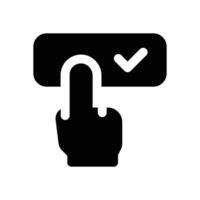 subscribe glyph icon. Strong and solid icon for websites, mobile interfaces, presentations, and visual branding. High quality and easy to edit. vector