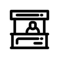 stand line icon. Clean and minimalist icon for websites, mobile apps, presentations, and logos. Fully scalable and customizable for any project. vector
