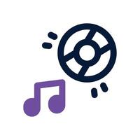 disc dual tone icon. Sleek and modern icon for websites and mobile apps. vector