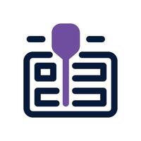 project timeline dual tone icon. Sleek and modern icon for websites and mobile apps. vector