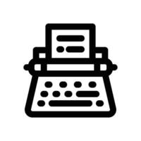 typerwriter line icon. Clean and minimalist icon for websites, mobile apps, presentations, and logos. Fully scalable and customizable for any project. vector