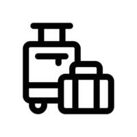 travel bag line icon. Clean and minimalist icon for websites and mobile apps. vector