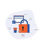 Sign in page flat design concept illustration icon. account login, user login. Abstract Metaphor. can use for landing page, mobile app, UI, posters, banners vector