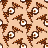 A continuous motif showcasing wing-like eyes, merging intrigue with mystery. Its design blends Gothic style and playfulness, ideal for exclusive fabric designs or artsy backdrops. vector