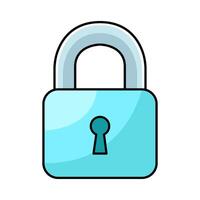 illustration of Simple Lock vector