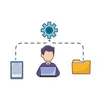 illustration of Project Timeline vector