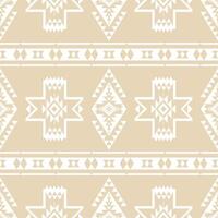Beige color Native American pattern. Modern aztec southwestern Navajo geometric shape seamless pattern. Ethnic geometric pattern use for fabric, textile, home decoration elements, upholstery. vector