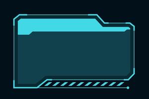 Futuristic HUD UI Elements. High-tech of futuristic HUD elements. Includes sci-fi callouts, interface frames, and data boxes. Perfect for games, technology designs, and digital interfaces vector