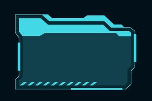 Sci-fi HUD callouts and user interface frames. Perfect for digital tech designs, Y2K, or futuristic presentations vector
