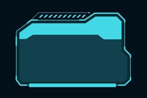 Futuristic UI HUD Elements. Abstract HUD elements for futuristic interface design. Tech-style frames, callouts, and panels. Suitable for UXUI design, gaming overlays, and sci-fi visuals vector