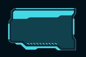 Sci-Fi Interface HUD Elements. Sci-fi UI components. Features modern HUD shapes, futuristic text boxes, and holographic callouts. Ideal for cyberpunk, VR, AR, and digital dashboards vector