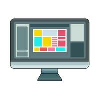 illustration of Computer business vector