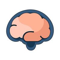 illustration of Simple Brain vector
