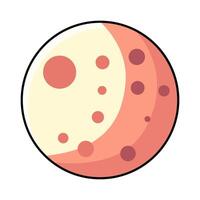 illustration of Simple Moon vector