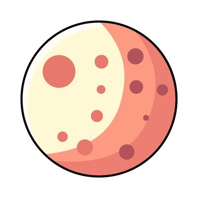 illustration of Simple Moon