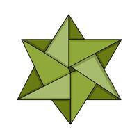 Abstract Shape 88.Origami vector