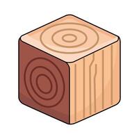 illustration of Wood Block vector