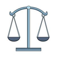 illustration of Simple Balance Scale vector