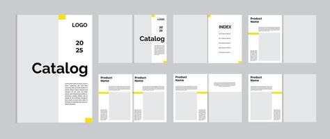 Product catalog design layout for your multipurpose business A4 size catalogue vector