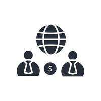 business partnership icons sign for use vector